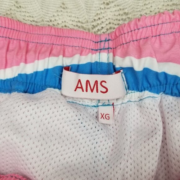 AMS Swimwear popsicle print swim shorts multi color size XG beach gym mesh liner - Picture 7 of 10